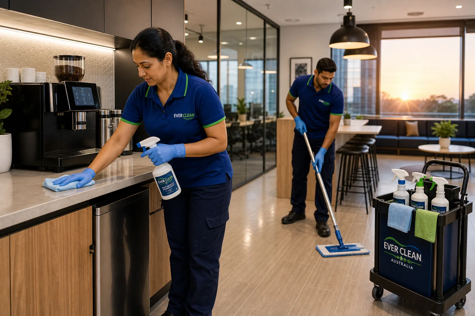 Professional workplace cleaning in Sydney by Ever Clean Australia